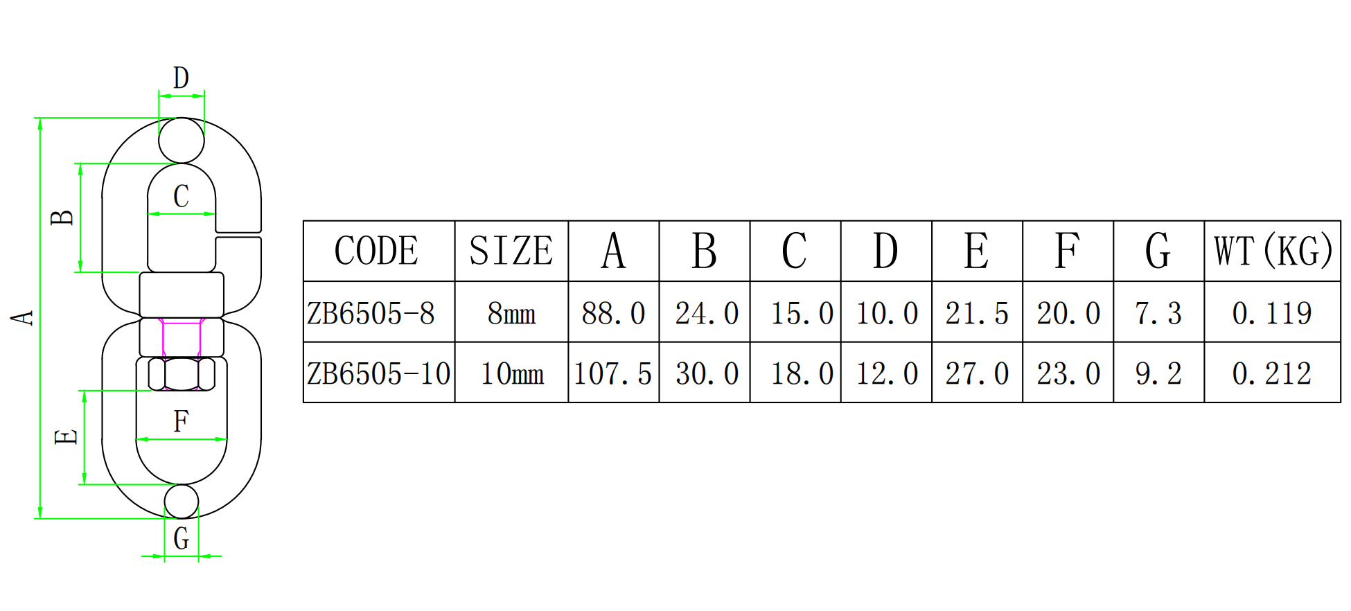 ZB6505size