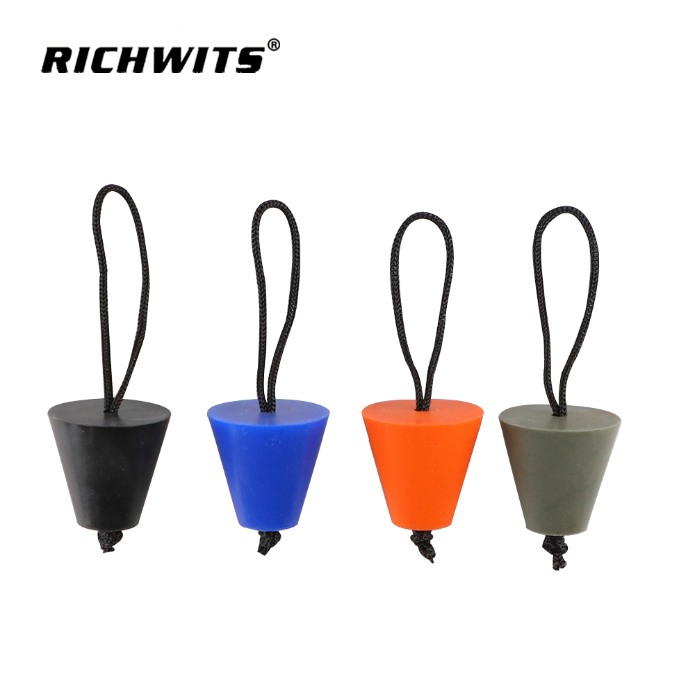 Factory price silicone scupper plug ZB1910 showing ribbed surface and pull tab