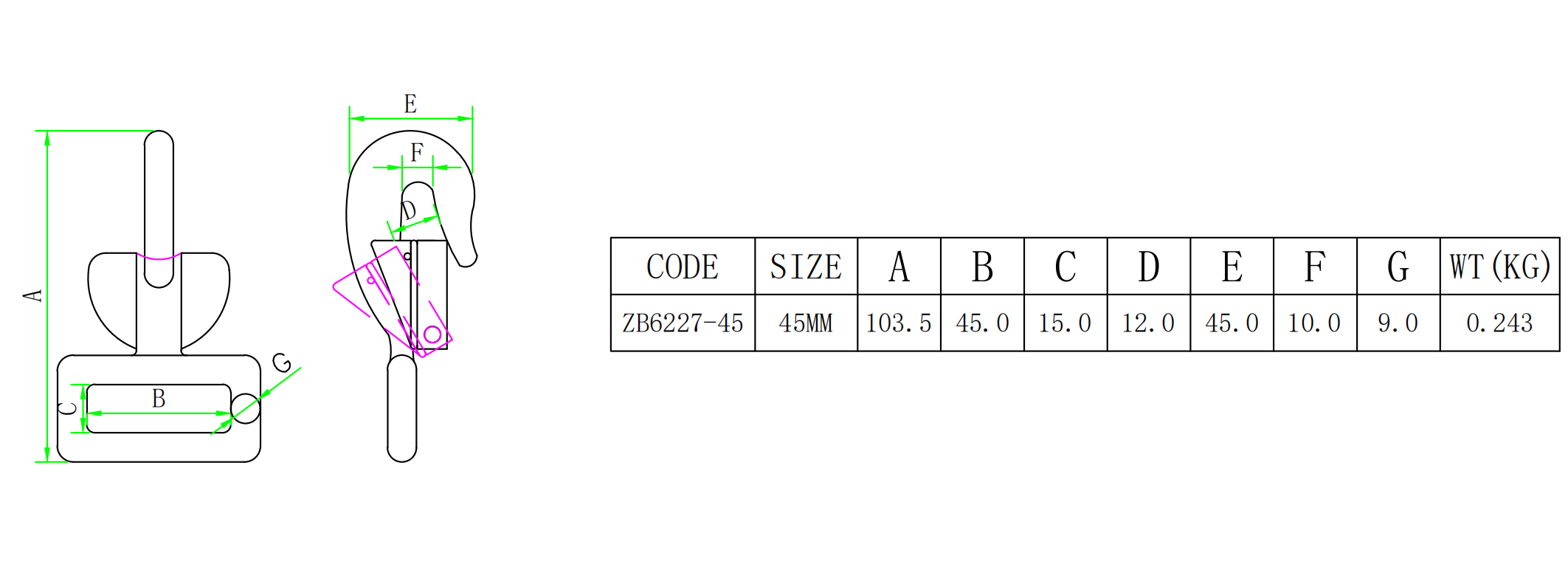 ZB6227 907size