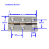  Heavy Duty Metal Furniture Door Hinges Butt Stainless Steel Hinge