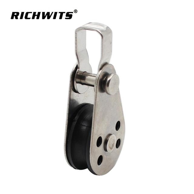 Marine Hardware Stainless Steel 304 /316 Wire Rope Hanging Wire Towing Wheel 607 Pulley Block