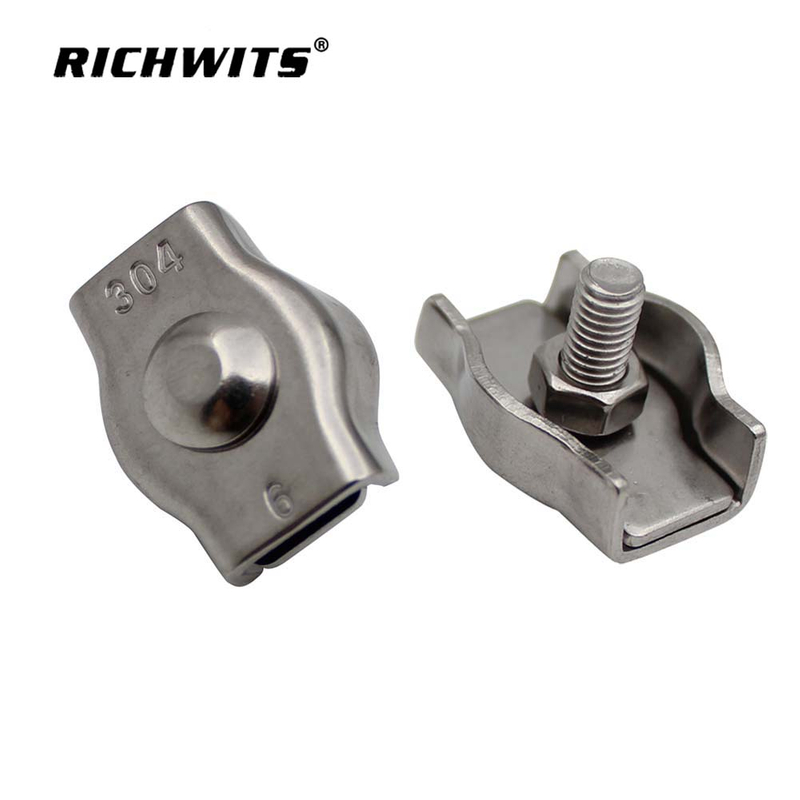 Marine Hardware Stainless Steel 304 Simplex Wire Rope Clips Single Wire Rope Cross Clamp