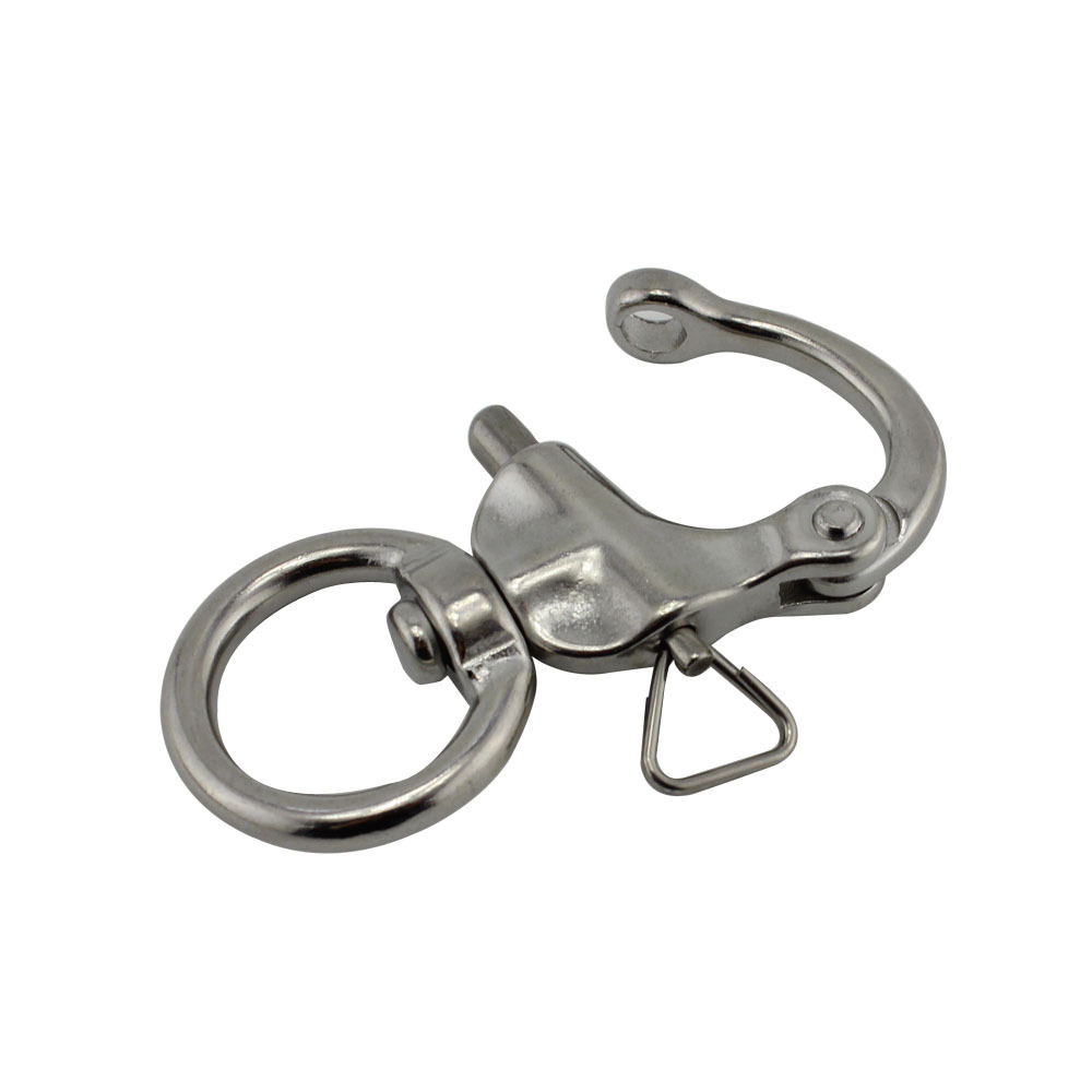 Outdoor Hardware Round Swivel Snap Shackle Stainless Steel 316 Shackle 