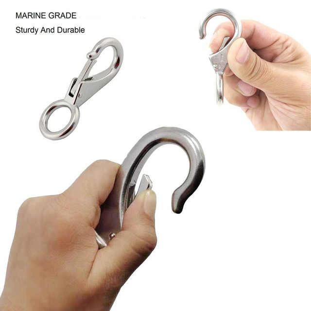 Marine Hardware Fixed-eye Snap Hooks 304/316 Stainless Steel Easy Snap Hook