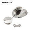 Marine Hardware 45° Deck Filler with Key Stainless Steel 316