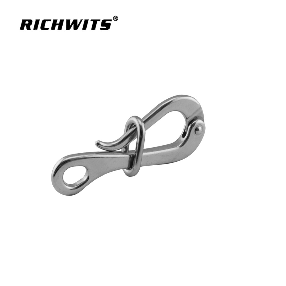 Stainless Steel 316 Quick Release Hook for Crane Car Carabiner Hooks