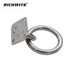 Yacht Boat Parts Accessories Marine Grade Stainless Steel Diamond Pad Eye with Ring