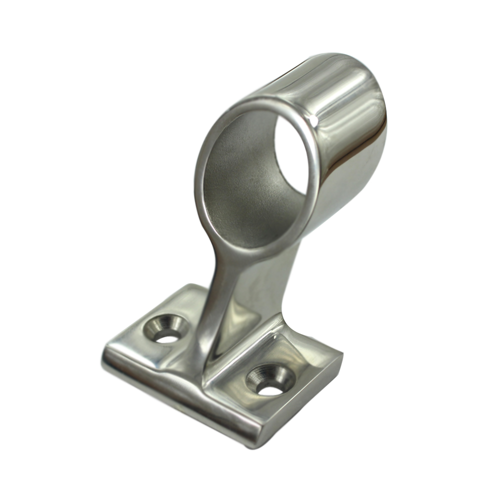 Stainless Steel 316 Bracket Boat Hand Rail Fitting 60 Degree Center Stanchion 7/8 Pipe