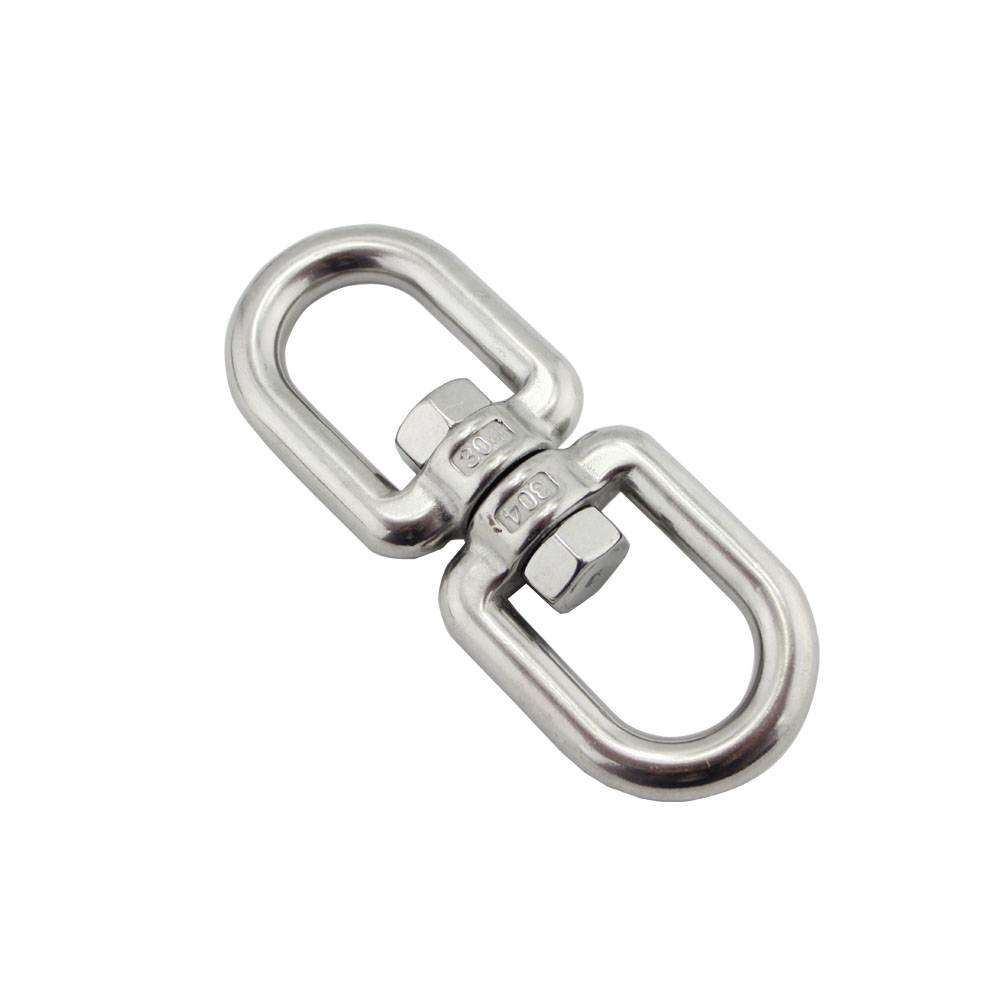 Stainless Steel Ringing Link Chain Swivel Ring Eye Swivel Hook Eye and Eye 360 Swivel