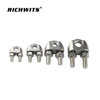 Stainless Steel 304/316 Wire Rope Cross Clip Din741 Wire Rope Saddle Clamp Wire Cable Clamp
