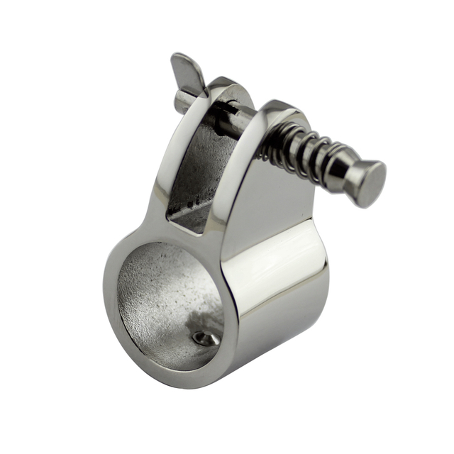 Marine Stainless Steel 316 High Polished Boat Bimini Top Hardware Jaw Slide with Spring Pin