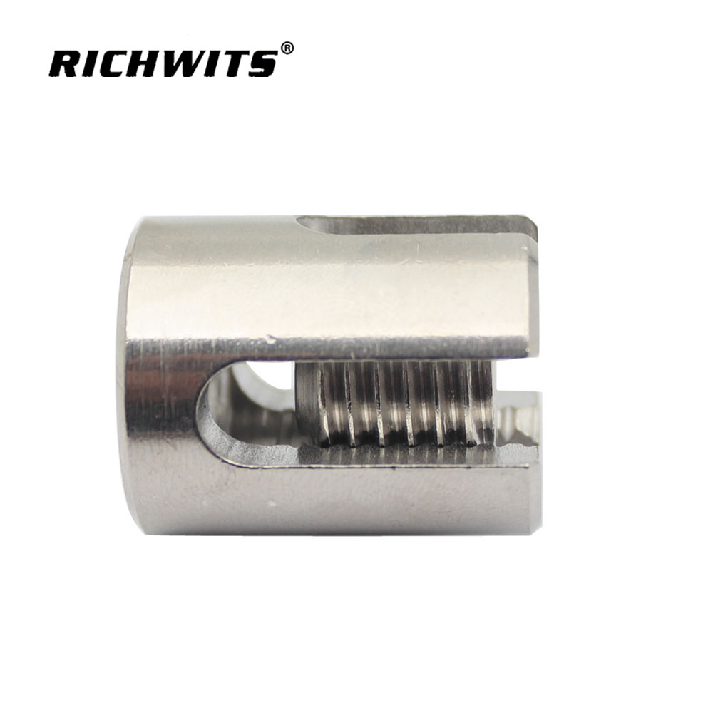 Rigging Hardware Stainless Steel 316 Wire Rope Cross Trellis Clamp 5mm Wire Cross Clips Wire Rope Clamp