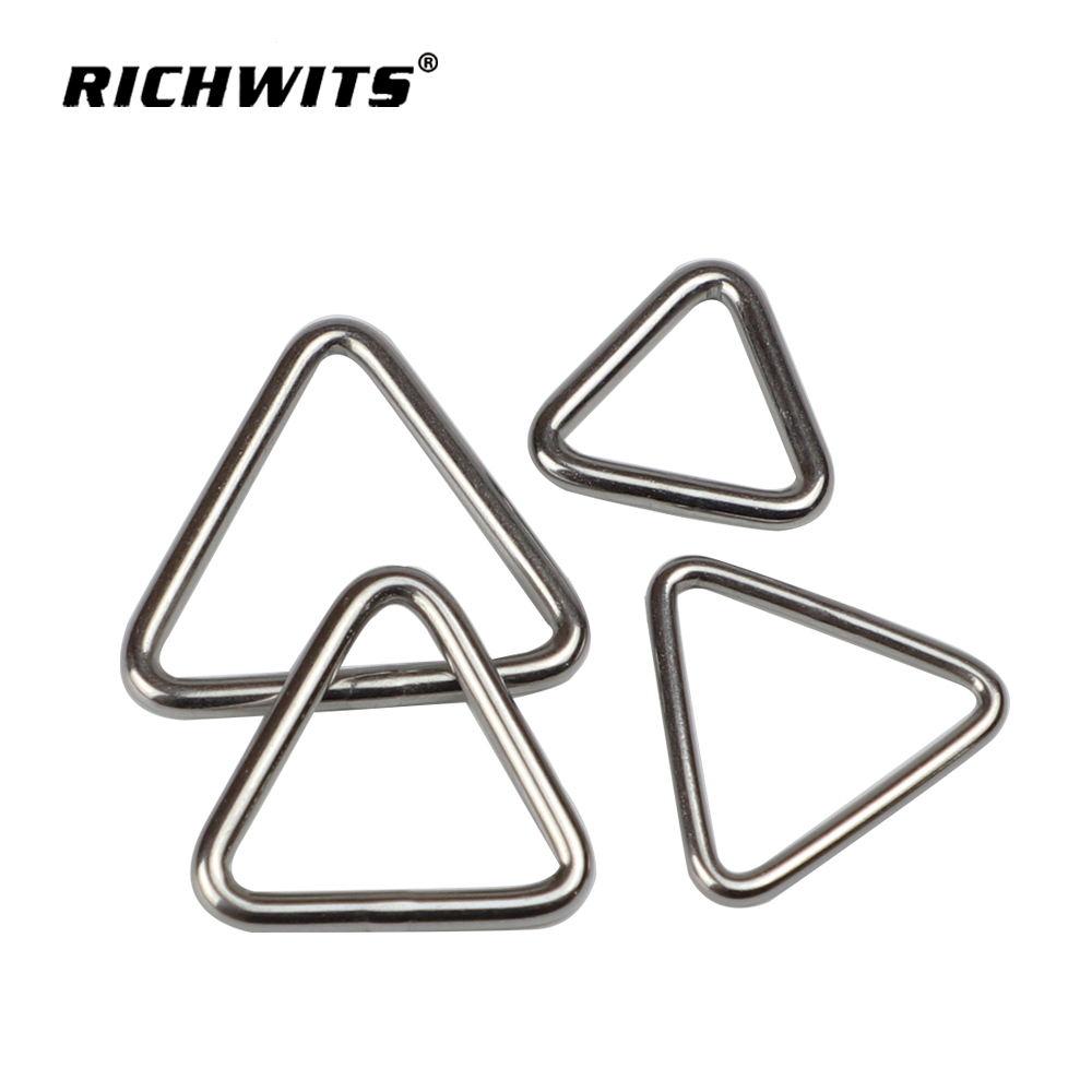 Triangle Buckle Slide Adjuster Metal Ring for Handbag Strap Buckle Adjustable