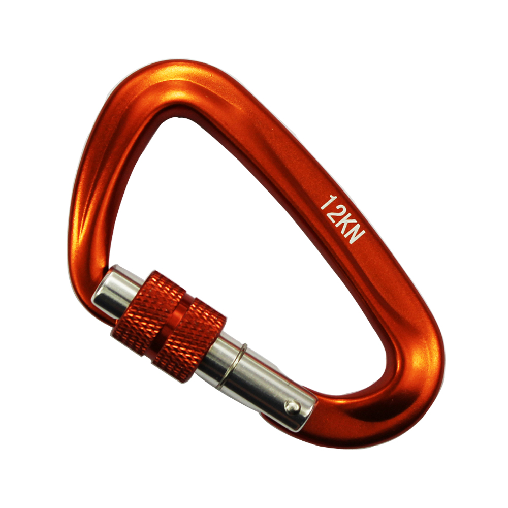 Outdoor Sports Metal Marine Hardware Aviation Aluminum D-shaped Carabiner Rock Climbing Insurance Hook