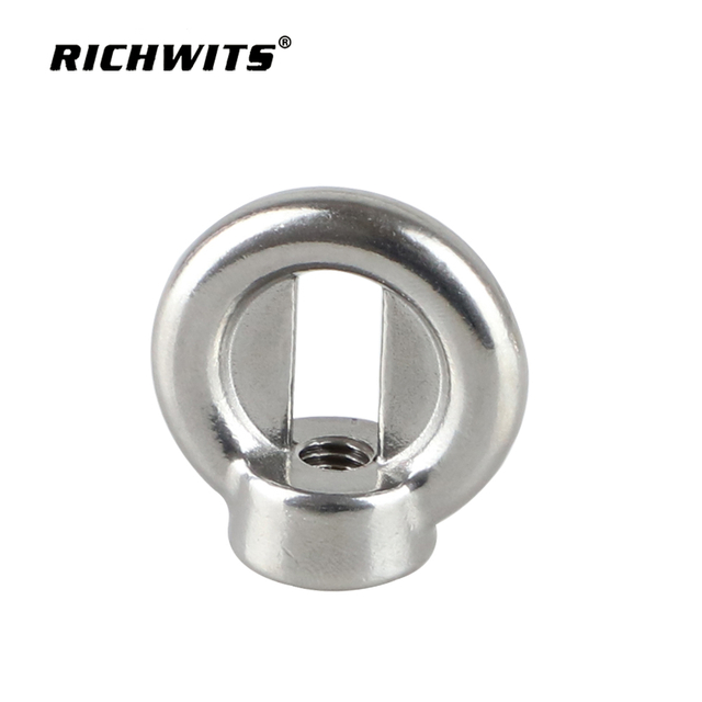 Marine Hardware 304 Stainless Steel Eye Nuts Lifting Eye Bolts Marine Ring Connector Nut