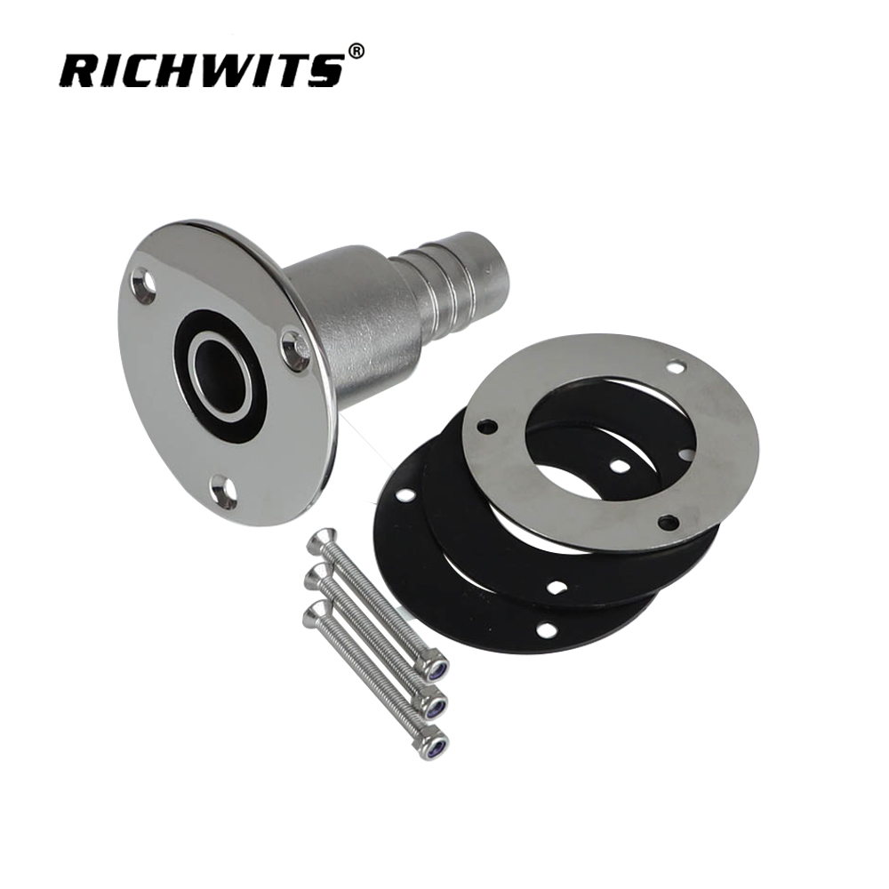 Marine Heater Thru Hull Exhaust Skin Fitting 316 Stainless Steel Boat Latch