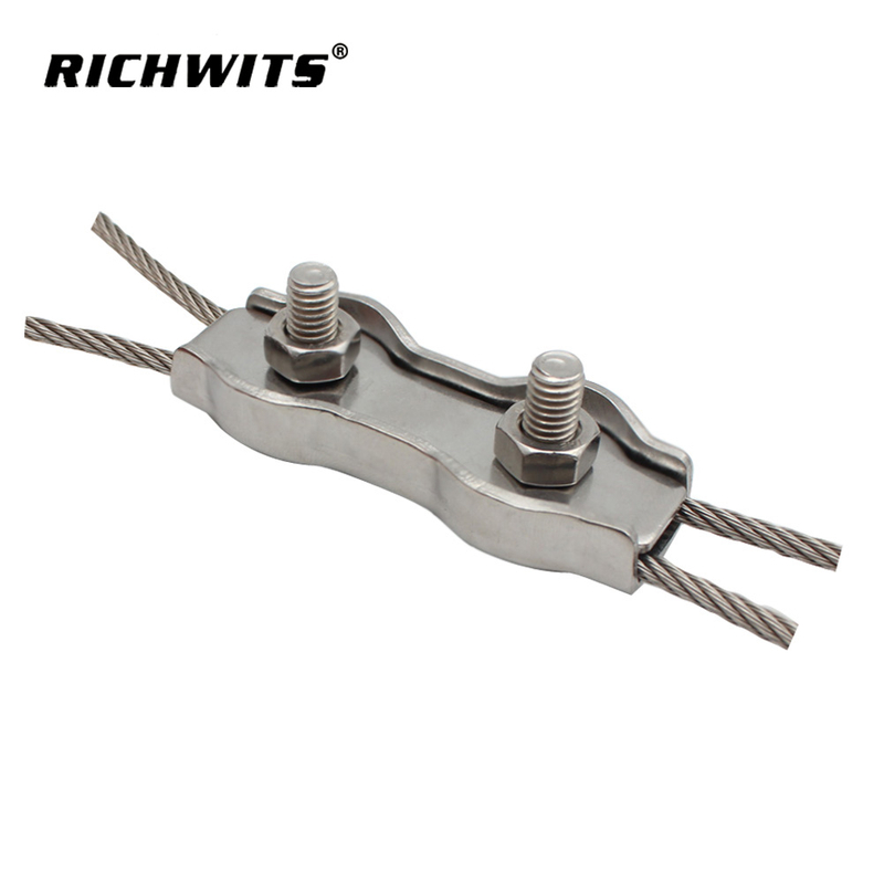 Stainless Steel Duplex Wire Rope Clips Cable Clamps Duplex Grips Cable Clamps for Steel Wires