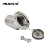 Marine Hardware 45° Deck Filler with Key Stainless Steel 316
