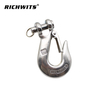 Stainless Steel Lifting Crane Hooks With Safety Locking Towing Winch Hook