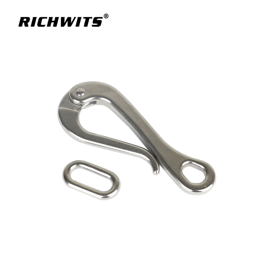 Stainless Steel 316 Quick Release Hook for Crane Car Carabiner Hooks