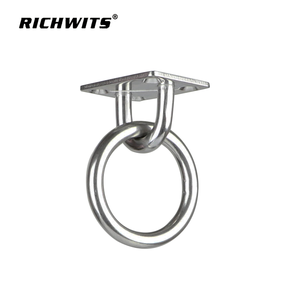 Hardware Square-shaped Eye Pad Stainless Steel Mooring Rings Eye Plate 5/6/8mm