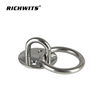 Rigging Hardware Stainless Steel Marine Grade Hardware Wall Mounted Welded Ring Round Pad Eye Plate with Ring