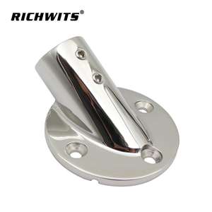  Marine Hardware Accessories 30 Degree Round Rail Base 316 Stainless Steel 