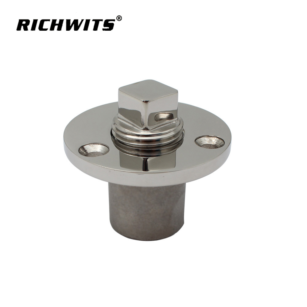 Marine Kayak Stainless Steel Round Stern Wire Block Cabin Embolization Screw Drain Plug