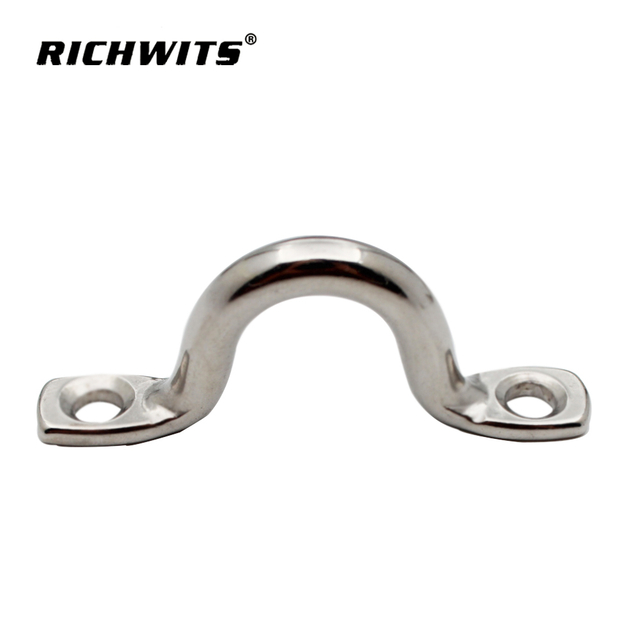 Heavy Duty Metal Pad Eyes Plate Snap Drop Ceiling Anchor Hooks SS316 Wire Eye Strap