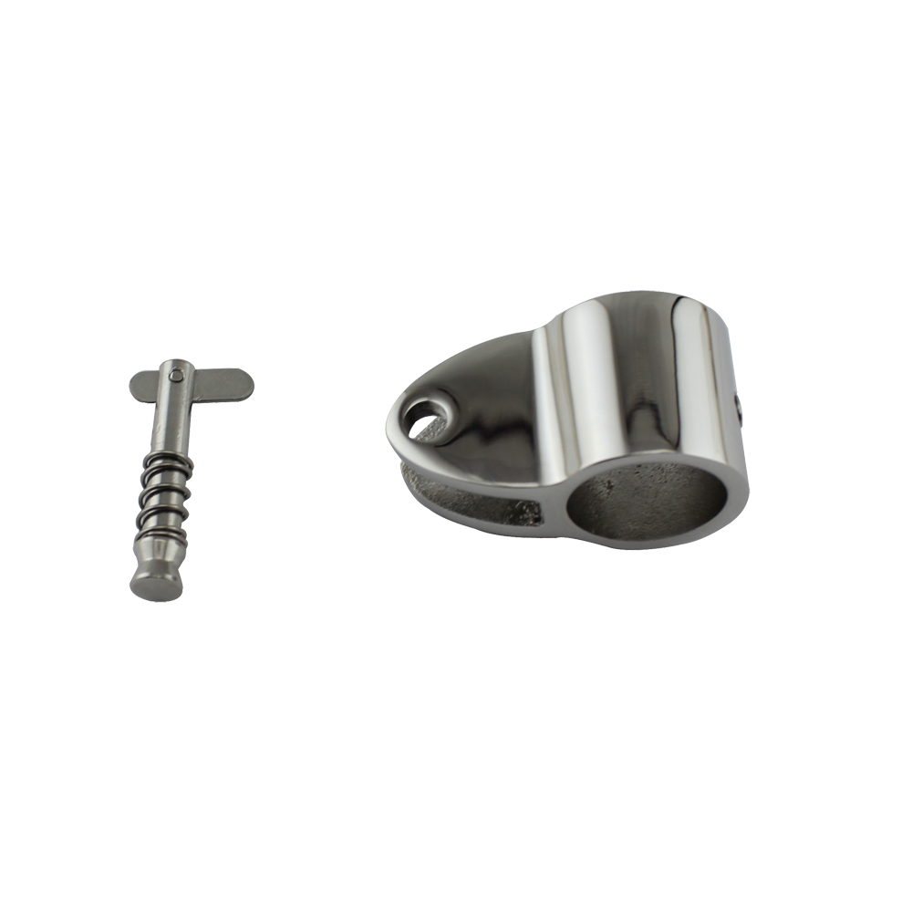 Marine Stainless Steel 316 High Polished Boat Bimini Top Hardware Jaw Slide with Spring Pin