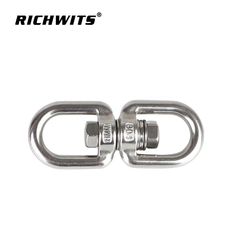 304 Stainless Steel with Bearing Rotating Ring Swivels Swing Accessories Outdoor Hardware