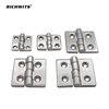 Mirror-Polished Stainless Steel 304 Steel Pad Round Four Hole Hinge
