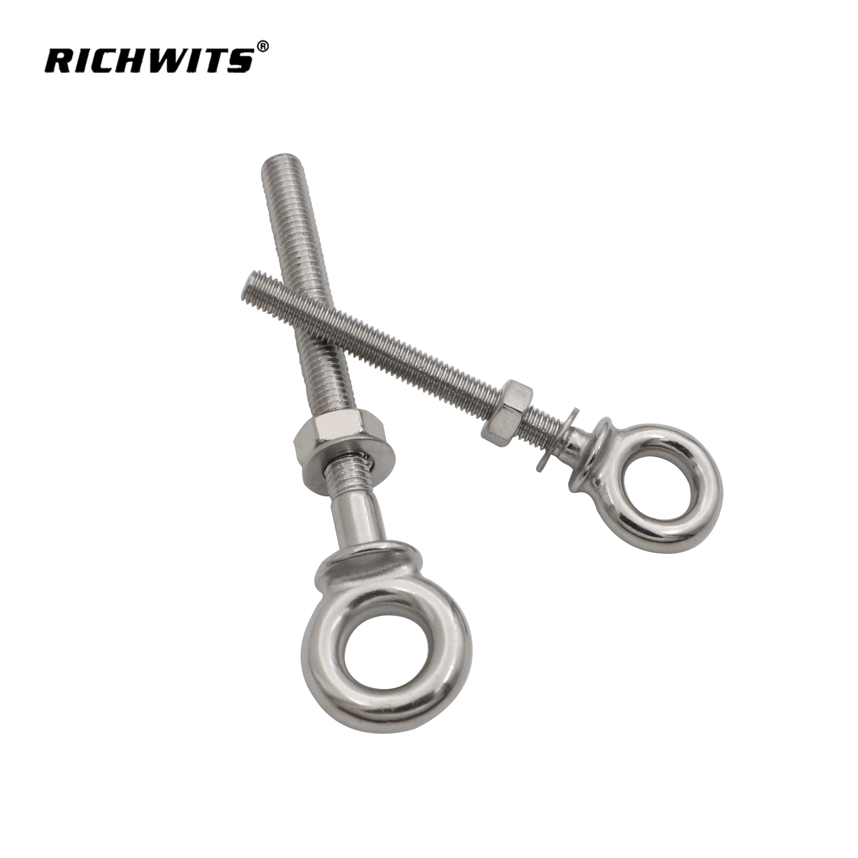 HX Long Thread Lifting Screw Eye Bolt M6 M8 M10