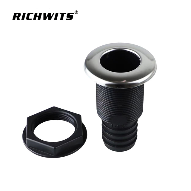 Marine Hardware Plastic Through Hull Outlets Plastic Thru Hull for Hose