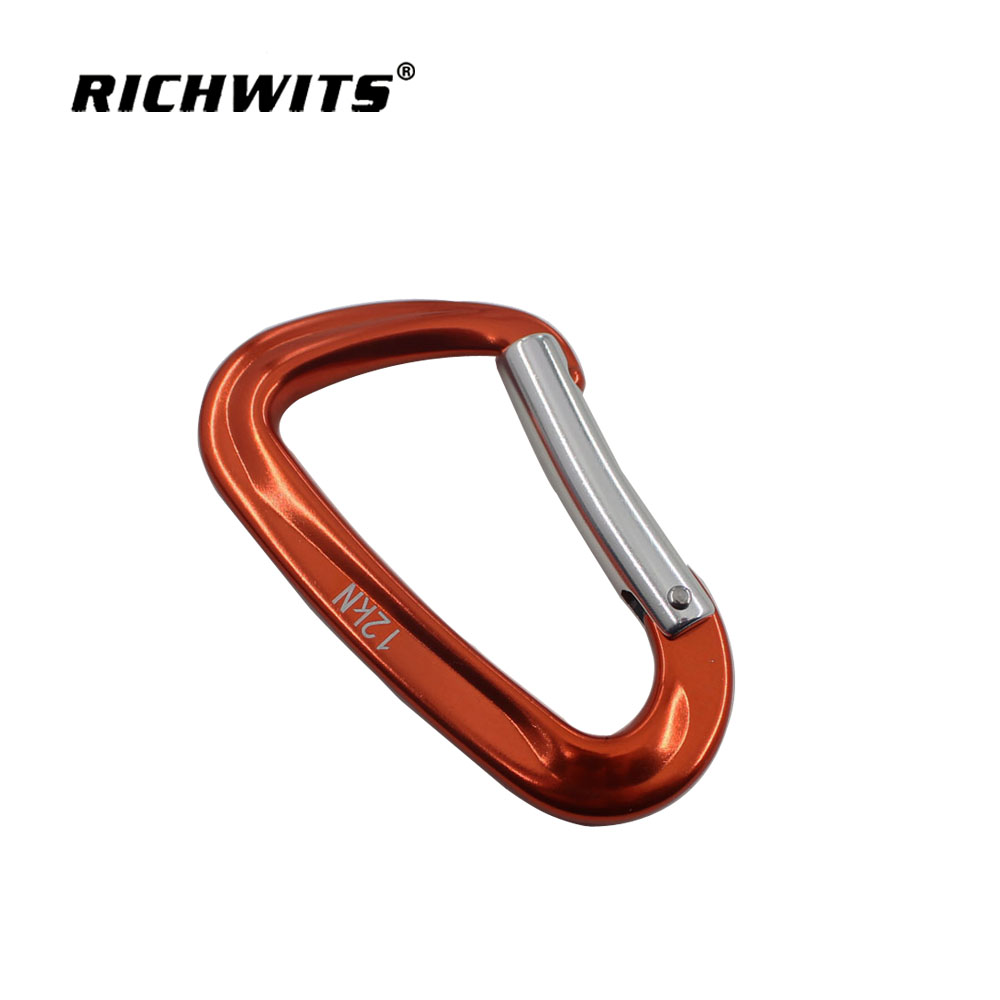 High Load-bearing Outdoor Metal 7075D 48*80 Automatic Lock Aviation Aluminum Rock Carabiner Hook