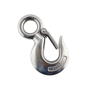 Stainless Steel Wall Heavy Duty Crane Hook Safety Latch Block Hook
