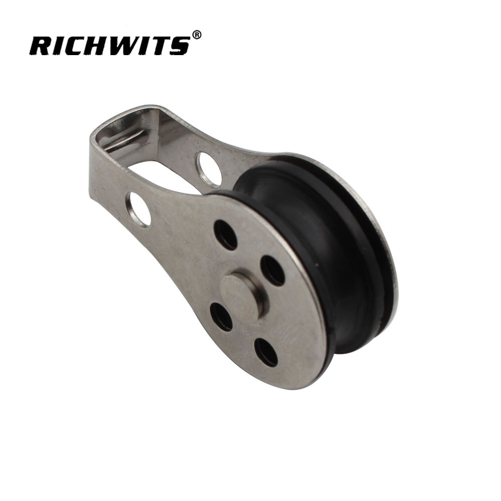 Marine Stainless Steel 304 Hardware Wire Rope Hanging Wire Towing Wheel Pulley Block