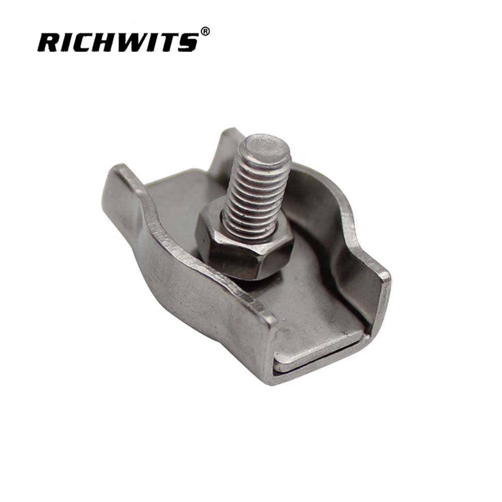 Marine Hardware Stainless Steel 304 Simplex Wire Rope Clips Single Wire Rope Cross Clamp