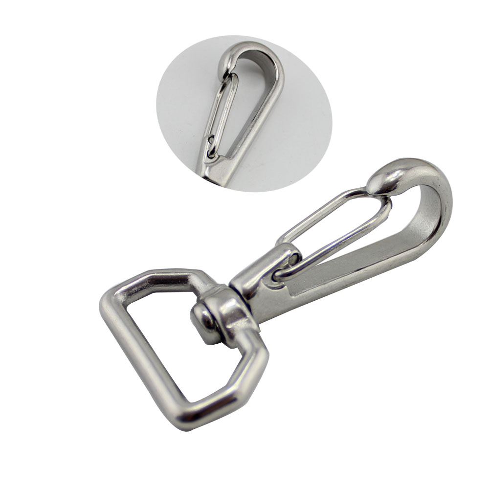 Rigging Hardware Swivel Snap Hook Stainless Steel Dog Leash Carabiner Hook