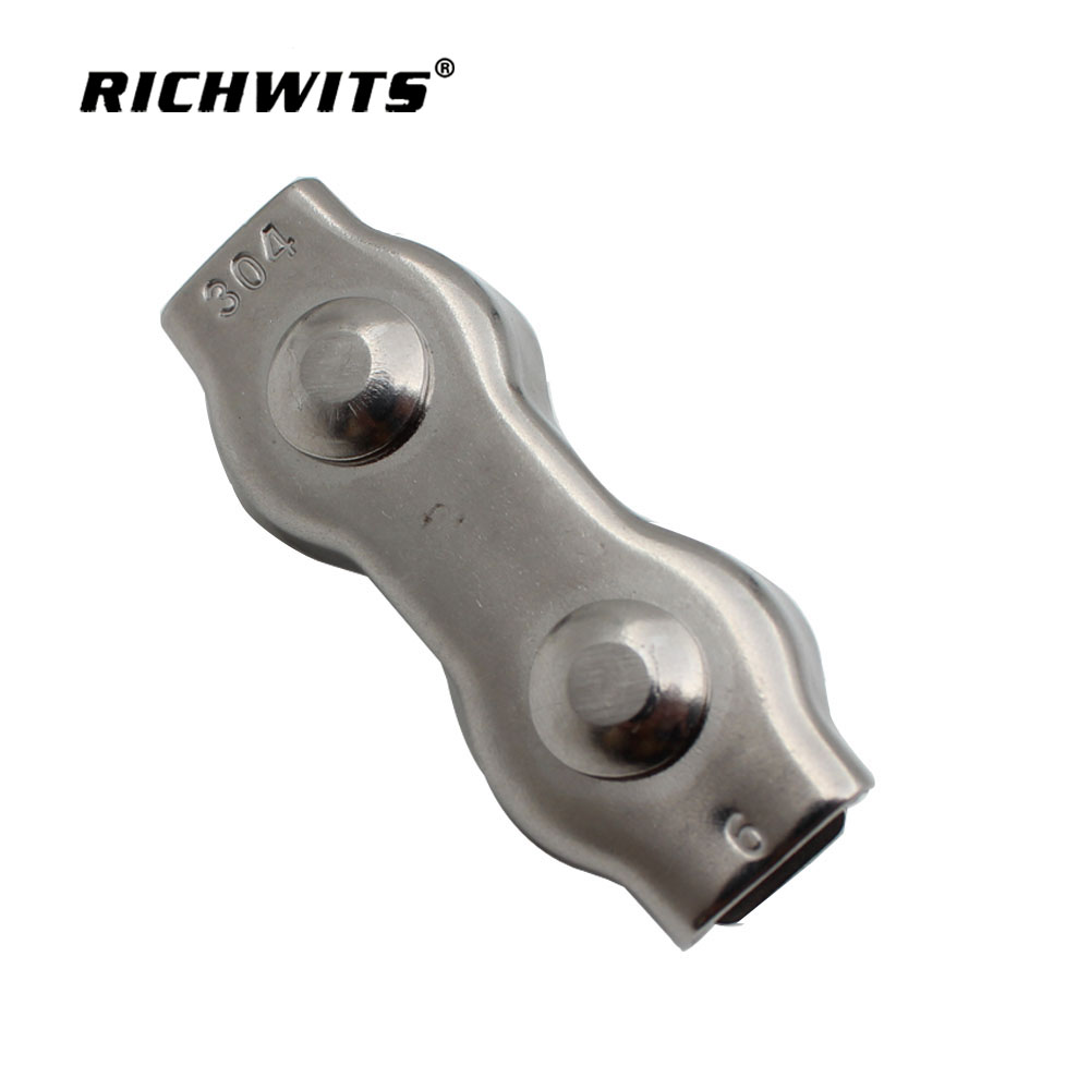 Stainless Steel Duplex Wire Rope Clips Cable Clamps Duplex Grips Cable Clamps for Steel Wires