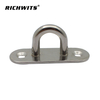 Stainless Steel Oblong Pad Eye Oval Eye Plat Ceiling Hook Ring Hooks Strip Type Eye Plate Wall Mount Hanging Hardware