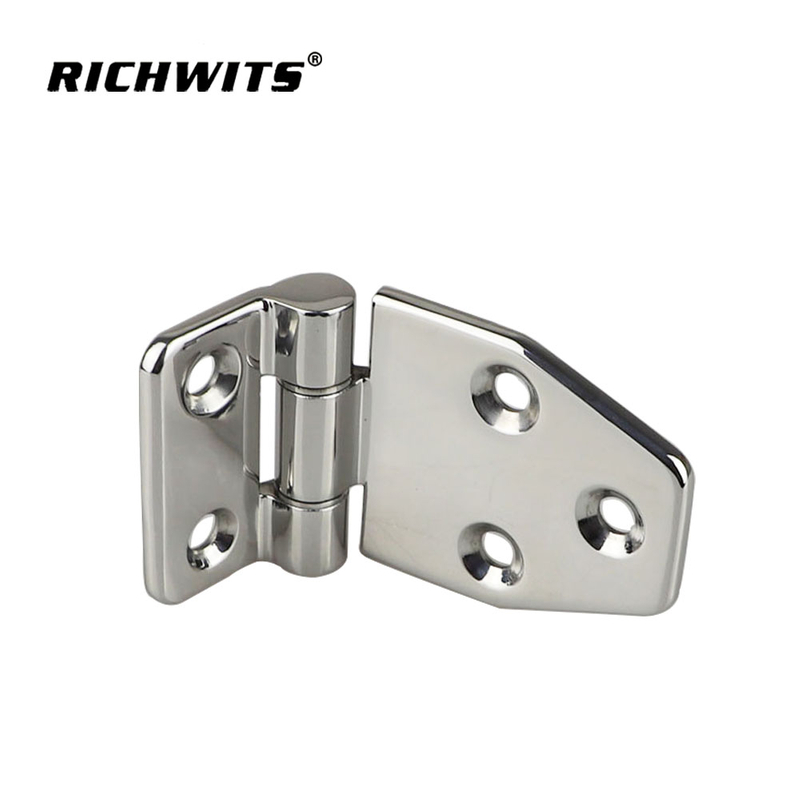 High Polished Industrial Hardware Cabinet Stainless Steel Door Window Hinge 65x118mm