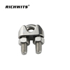 Stainless Steel 304/316 Wire Rope Cross Clip Din741 Wire Rope Saddle Clamp Wire Cable Clamp
