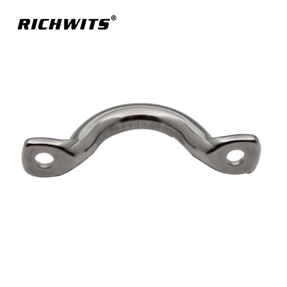 Heavy Duty Metal Pad Eyes Plate Snap Drop Ceiling Anchor Hooks SS316 Wire Eye Strap