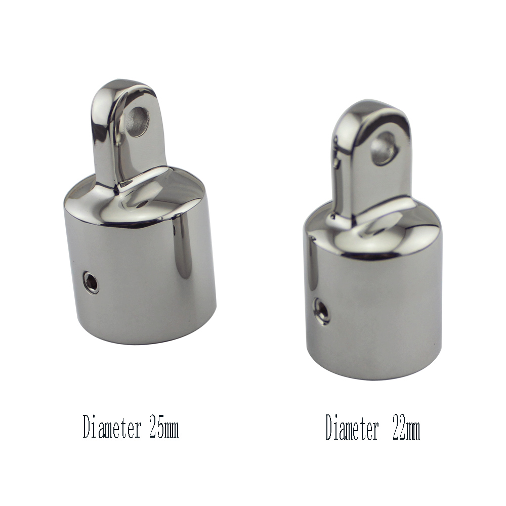 Fitting Boat Bimini Top Hinged with 2 Screws 316 Stainless Steel Top Nut