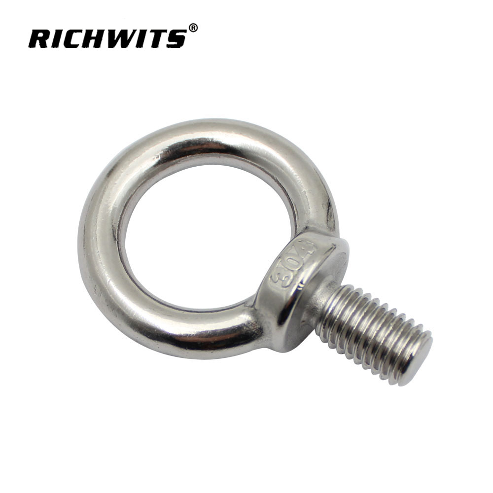 JIS1168 Stainless Steel 304 Lifting Eye Bolt Ring Screw Eye Screw
