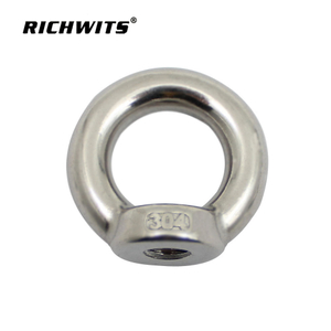 Stainless Steel 304/316 Lifting Eye BOlt with Nuts DIN582 Steel Forged Ring Nut Anchor Lifting Eye Nuts