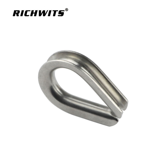 Boat Hardware Rigging Thimble Stainless Steel Rigging Wire Rope Thimble for Clip
