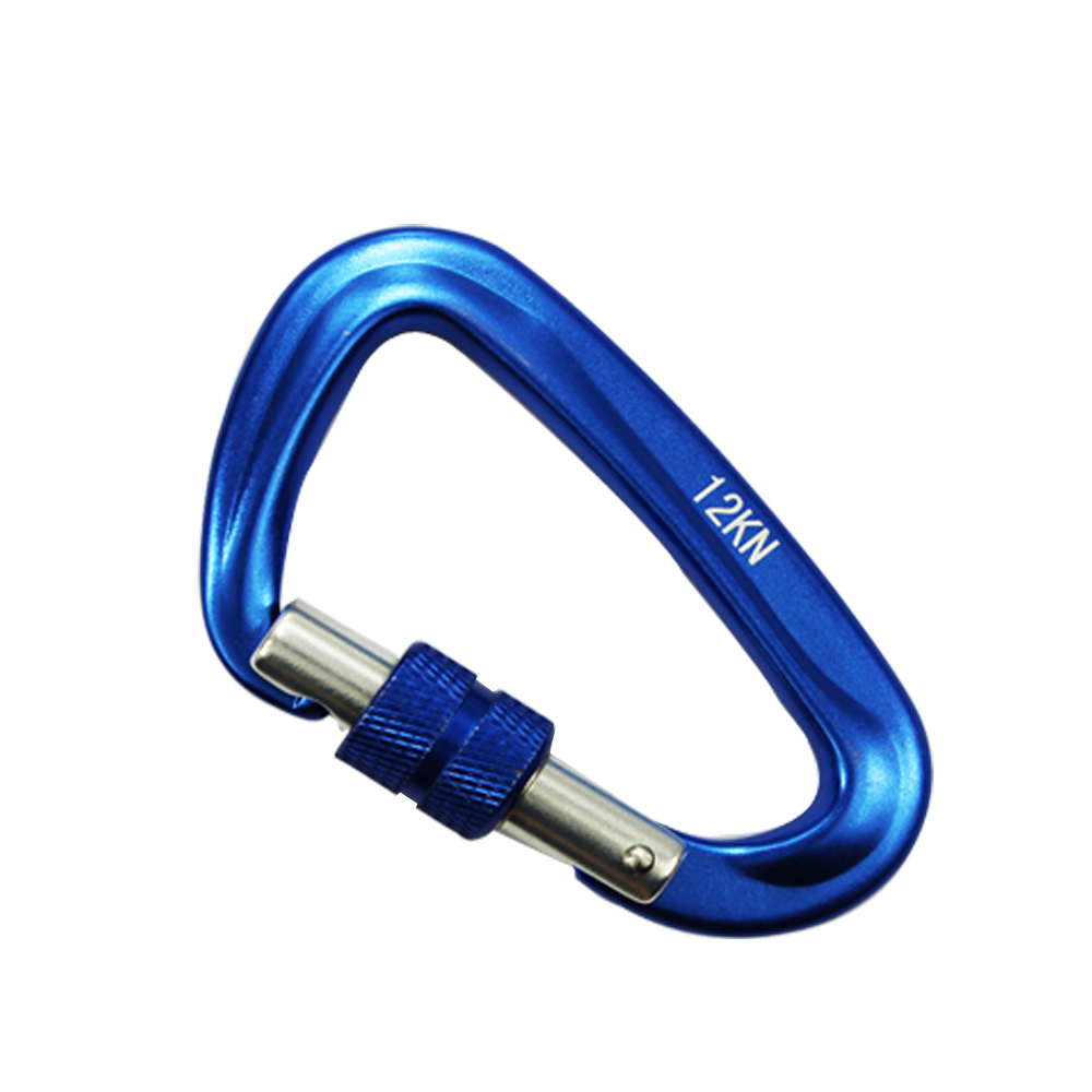 Outdoor Sports Metal Marine Hardware Aviation Aluminum D-shaped Carabiner Rock Climbing Insurance Hook