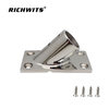  Marine Hardware Stainless Steel 45 Degree Rectangular Rail Base 